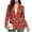 Red Christmas Print, variant on Christmas Poinsettia Women's Office Blazer Long Sleeve Single Button Casual Suit Jacket for Holiday Party Work Business Outfits, 3XL