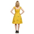 thumbnail image 5 of Yellow Sleeveless Square Neck Dress Halloween Costumes for Women, Movie Inspired Outfit for Cosplay Party Events, 5 of 9