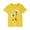 Yellow, variant on Nskgu Girls T Shirts Short Sleeve Shirts Round Neck Tunic Tops Casual Floral Printed Blouses Girls Tops Cute Tee Summer Shirts Size 3-14 Years