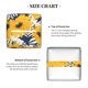thumbnail image 5 of Balery Blue Striped Sunflower Porta Pañuelos de Cuero con Estampado – Funda Moderna Cuadrada para Caja de Pañuelos, Dispensador 5x5x5'', 5 of 7