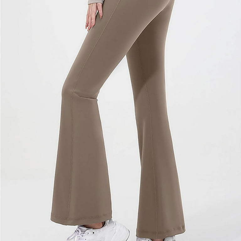YYDGH Bootcut Yoga Pants for Women High Waisted Yoga Pants with Pockets for  Women Bootleg Work Pants Workout Pants Dark Gray XL 