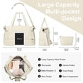 thumbnail image 3 of DAKIMOE Travel Duffle Bag Set for Women 2 Pack, Large Waterproof Weekender Overnight Carry On with Toiletry Bag/USB Charging Port/Wet Pocket/Shoe Compartment, Gym Hospital Labor Delivery Duffel Tote, 3 of 10
