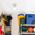 thumbnail image 3 of Maxxima Keyless Plastic Lamp Holder - Featuring Pull Chain, One-Piece Medium Base, E26 Socket Outlet Box Mount, 660W - 2 Pack, 3 of 7