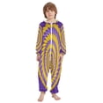 thumbnail image 2 of Vzayyk 4T-14Y Size Aviliable Cozy One-Piece Footless Sleeper Pajama Yellow Purple, 2 of 8
