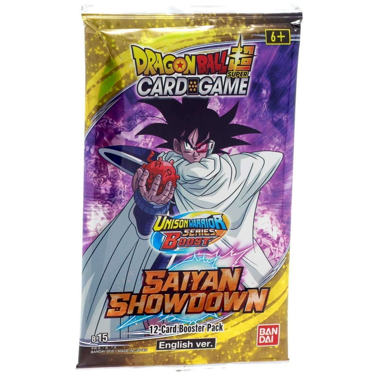 DRAGON BALL SUPER TCG: UNISON WARRIOR SERIES 6 - SAIYAN SHOWDOWN B15 -  BOOSTER PACK 