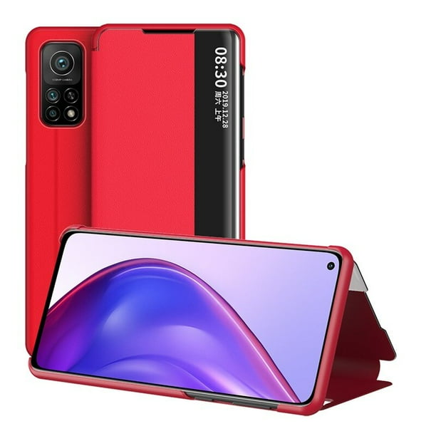 Funda de teléfono con Vista de ventana lateral para Samsung Galaxy S22 Ultra S21 S20 FE S8 S9 S10 Note 20 10 Plus, tapa inteligente de cuero PU, cubierta Simple xuanjing unisex