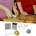 thumbnail image 5 of Fiudx Juego de Cortadores de Acero Inoxidable, Moldes Premium para Pasteles de Caramelo, Herramientas Antiadherentes para Fondant, Diseño de Metal Resistente a La Oxidación, para Hornear Masa, Gallet, 5 of 5