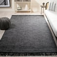 thumbnail image 2 of SAFAVIEH Montauk Kelsey Distressed Cotton Area Rug, Charcoal/Black, 4' x 6', 2 of 8