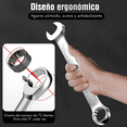 thumbnail image 3 of Juego De Llaves  Bloosom Combinadas Estandar 14 piezas Negro con rojo, 3 of 5