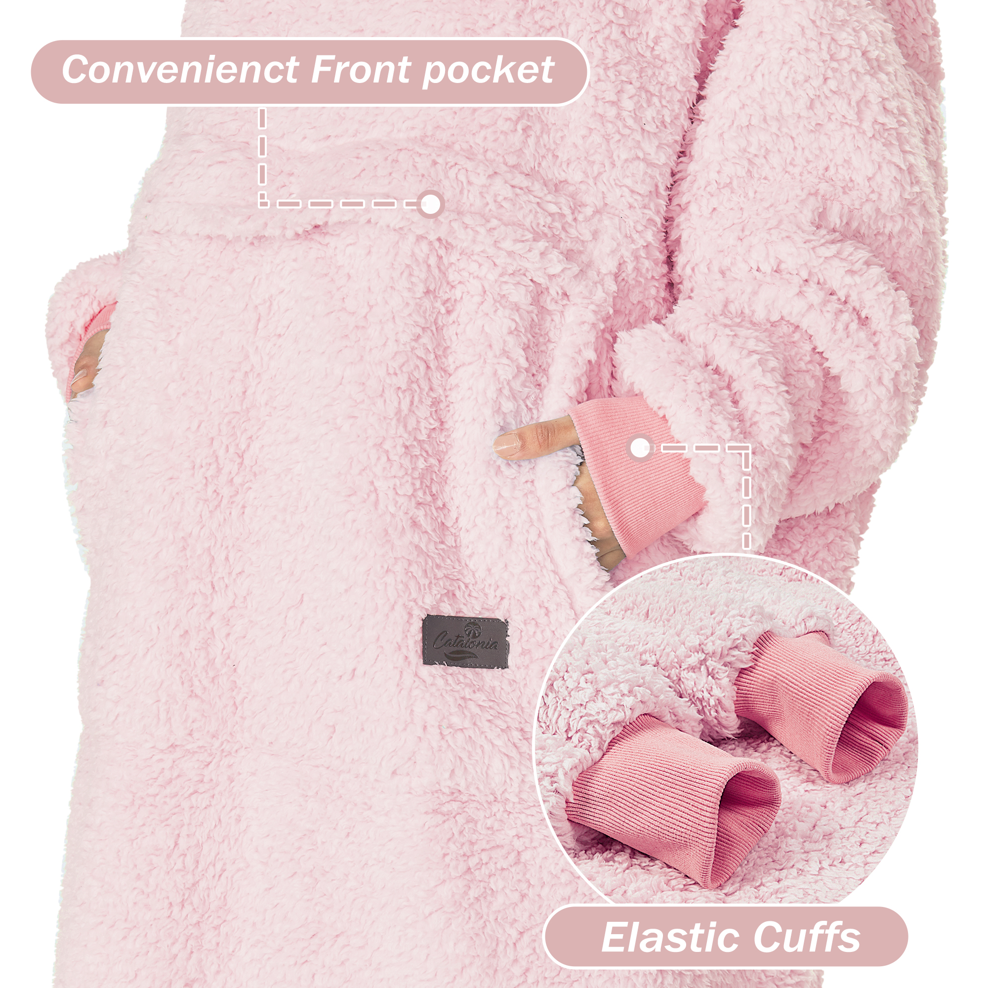Catalonia Oversized Hoodie for Women Men, Big Hoodie Blanket, Ultra Long Wearable Blanket, Full Body Giant Hooded Blanket, Gift for Women Girlfriend