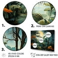 thumbnail image 3 of Designart "Moonlit Fantasy Among Jungle Plants" Plants Wall Art Living Room, 3 of 7
