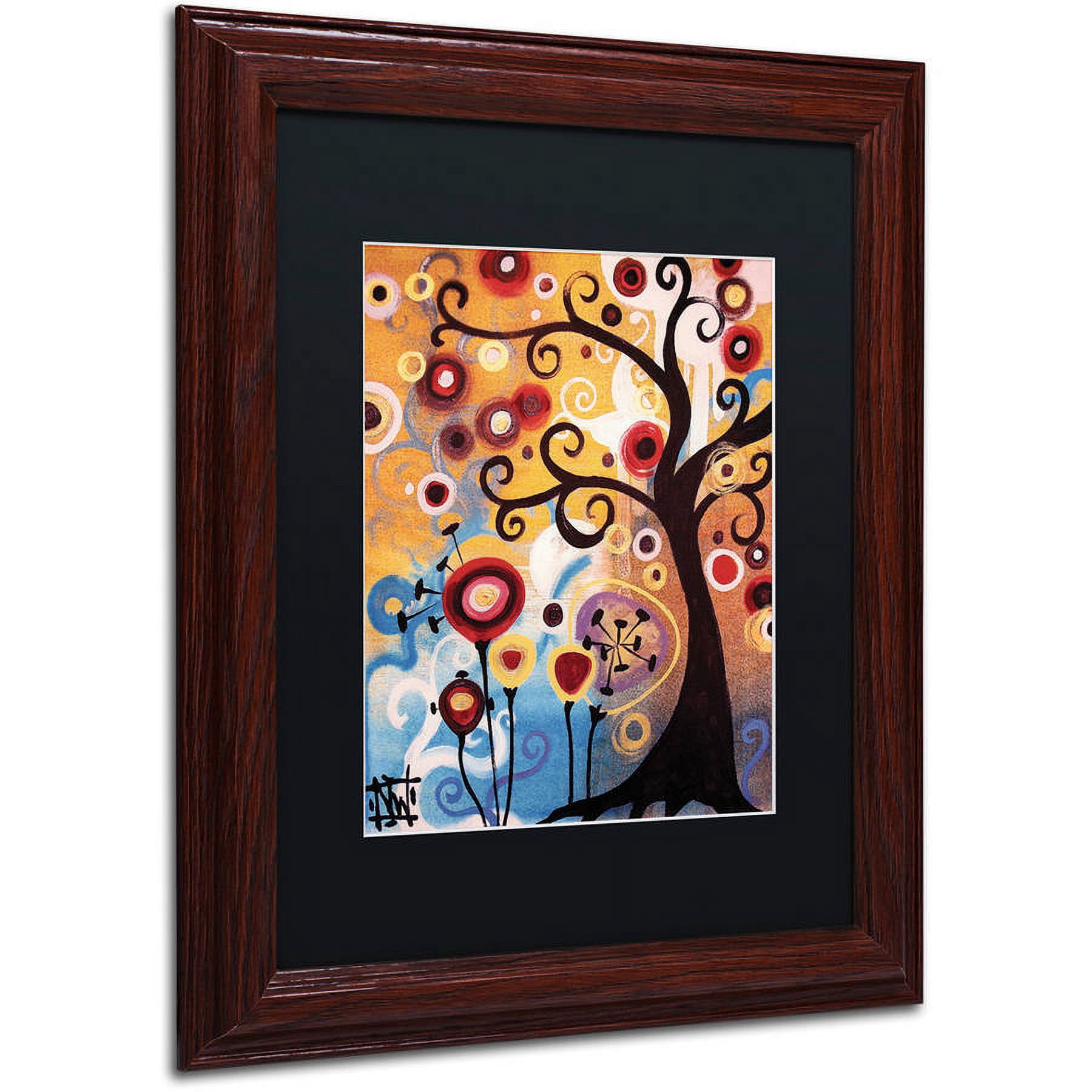 Trademark Fine Art "17" Canvas Art by Natasha Wescoat, Black Matte, Wood Frame