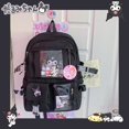 thumbnail image 1 of Mochila escolar Hello Kitty Kawaii Sanrios Cinnamoroll Kuromi Mymelody, bolsa Jk bonita, mochila de viaje de ocio de gran capacidad Fivean unisex, 1 of 2