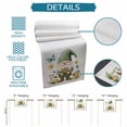 thumbnail image 7 of Table Runner Green Gnome Blue Butterfly Table Decoration for Kitchen Dinning Mushroom Flowers Table Decoration for Indoor Outdoor Party Wedding Decor 13x72 Inch, 7 of 7