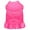 Bright Pink, variant on Pet Dog and Cat Dress Rhinestone, "Heart Crossbones"
