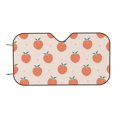 thumbnail image 6 of Honeii Orange Peach Print Car Sunshade for Windshield,Car Cover Sunshade Protector,Foldable Front Window Sun Visor,Fits Cars, SUVs, Trucks, 6 of 6