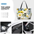 thumbnail image 2 of Wukai Bees Collecting Nectar Print Zipper Bag,large Beach Tote Bag,Waterproof Sandproof Bag,Grocery and Picnic Tote Travel Bag, 2 of 5