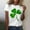 White, variant on Baqcunre T Shirts for Women,Casual St. Patrick's Day Print Top Short Sleeve Round Neck T-shirt Top,St. Patrick's Day Shirts for Women Womens Tops,Graphic Tees for Women Green S-XXL