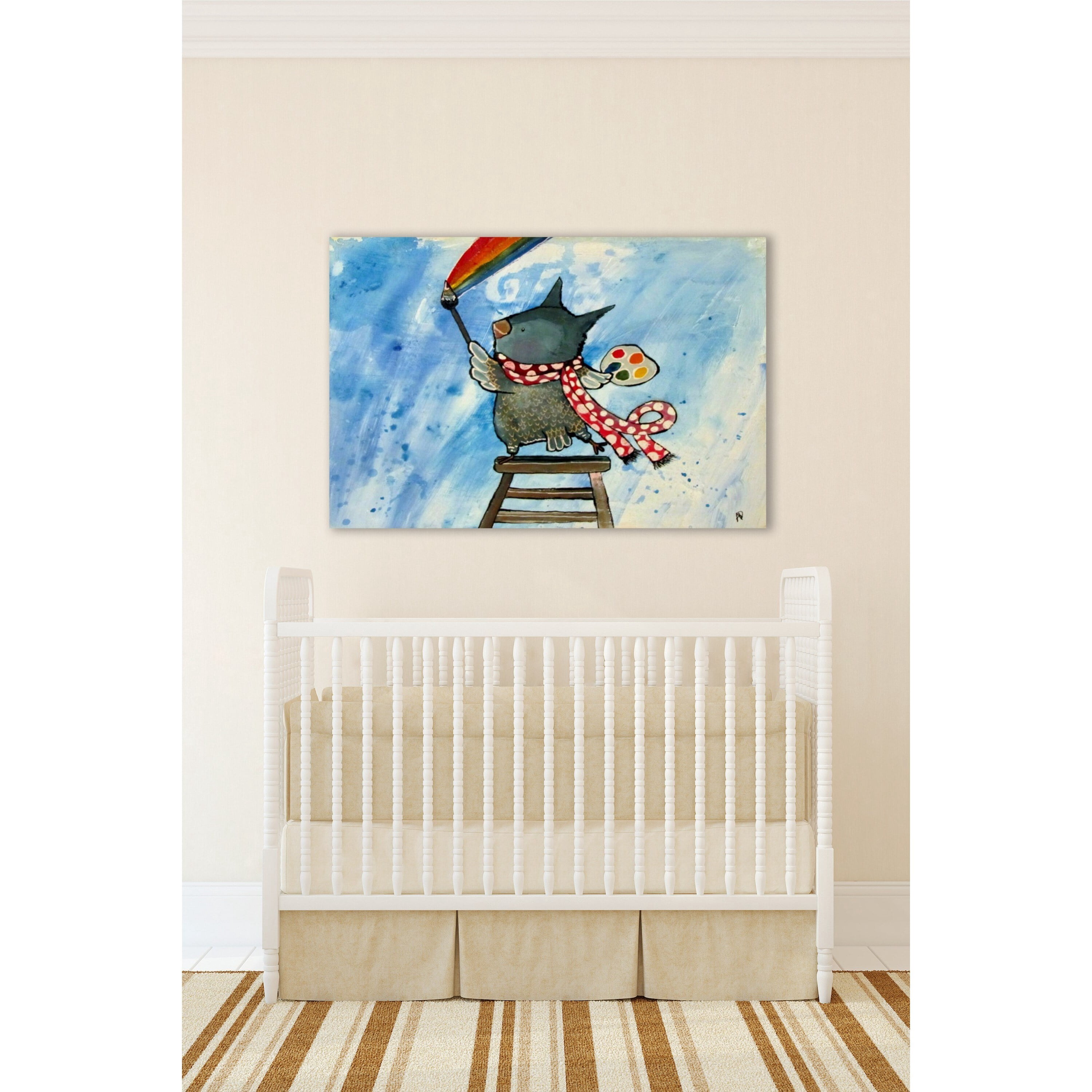 "Sky Painting" by Andrea Doss Painting Print on Wrapped Canvas