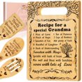 thumbnail image 1 of Set de tablas de cortar GevGuxLuo para abuela, regalo de bambú 30x20x1 cm, 1 of 7