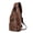 Light Brown, variant on Leather Sling Bag Crossbody Backpack for Men Women, Travel Outdoor Camping Chest Bag with USB Port for Charging, Lightweight Leather Daypack for Hiking Daily Commute (Light Brown)