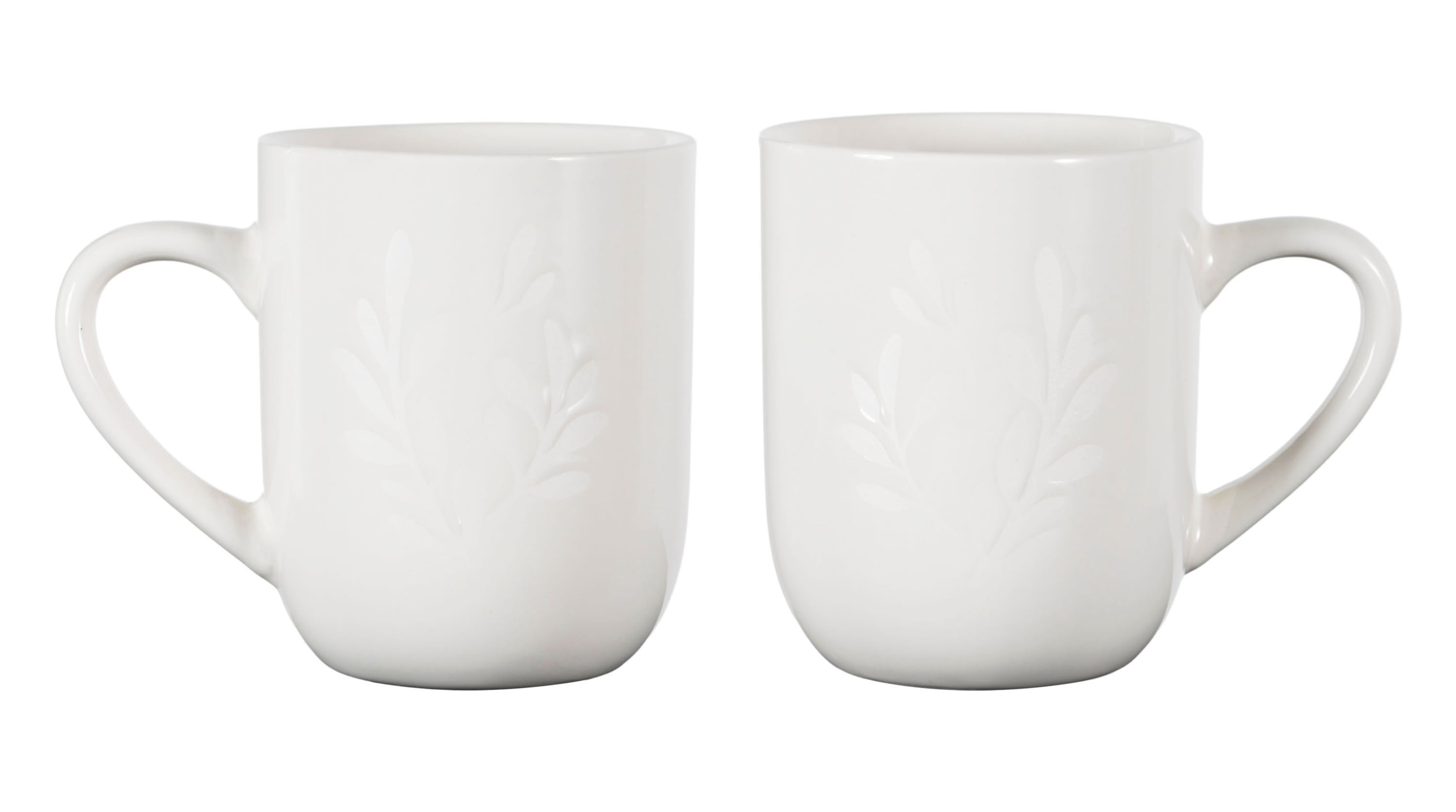 Mainstays 12oz Emelie White Stoneware Mug