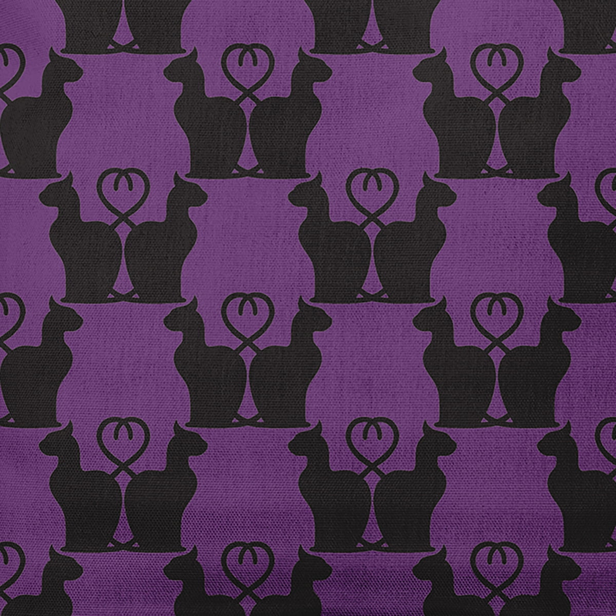 Simply Daisy 16" x 16" Cat Clowder Decorative Throw Pillow, Amethyst