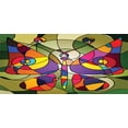 thumbnail image 4 of Butterflies Piggy Bank, Butterfly Wings Consisting of Twisted Lines Modern Abstract Design, Ceramic Coin Bank Money Box for Cash Saving, 3.6" X 3.2", Multicolor, by Ambesonne, 4 of 4