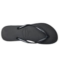 thumbnail image 3 of Ojotas Havaianas Slim para mujer, negras, talle 7/8, 3 of 8
