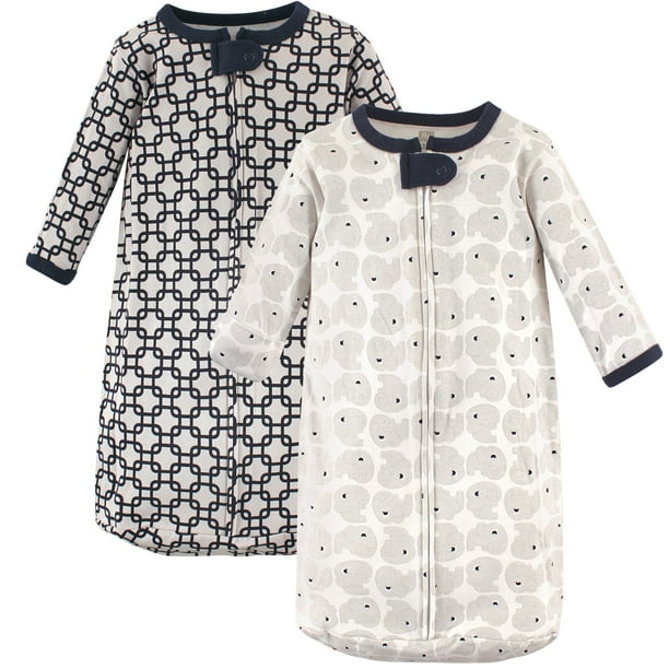 Saco de dormir portátil de manga larga de algodón para bebés de Hudson Baby