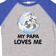 thumbnail image 4 of Inktastic Raccoon My Papa Loves Me Boys or Girls Toddler T-Shirt, 4 of 5