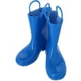 thumbnail image 2 of CTM Kids' Solid Color Waterproof Rainboots with Handles, 2 of 4