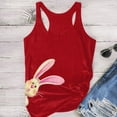 thumbnail image 5 of frariair Easter Shirts for Women Summer O Neck Top Sleeveless TShirts Rabbit Pattern Print Tank Tops Graphic Tees Summer Tank Top, 5 of 5
