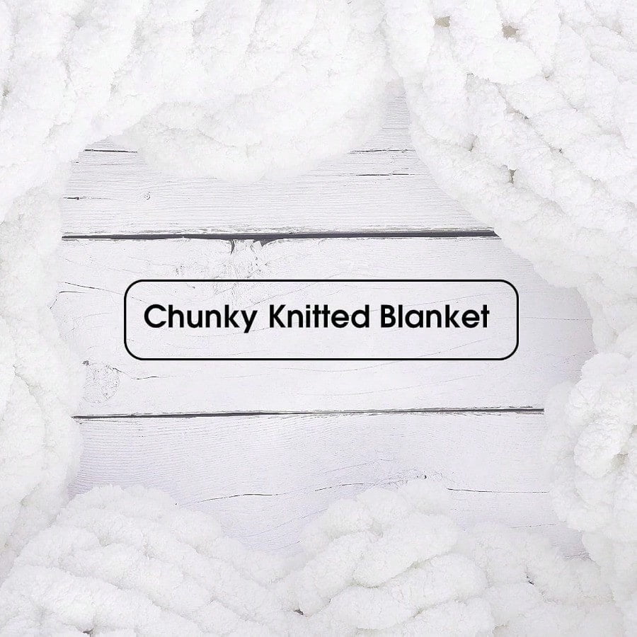 Pure White Chunky Chenille Yarn for Crocheting Bulky Thick Fluffy Yarn for Knitting er Bulky Chunky Yarn for Hand Knitting Blanket Soft Plush Yarn 8 Jumbo Pack 27 yds 8 oz Each Skein