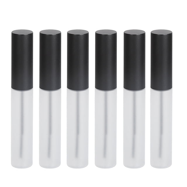 10 Unidades De Tubo De Rímel Transparente Vacío De 10 Ml, Botella Rellenable Semitransparente Esmerilada, Contenedor De Crema De Pestañas Con Varita Para Pestañas Para Viajes Familiares DIY