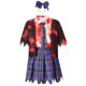 thumbnail image 2 of Disfraz de colegiala zombi para Halloween, disfraz de vampiro adulto, calcetines sangrientos, falda superior, atuendos escolares, actuación horrorosa, fiesta, 2 of 4