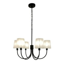 205788A-Eglo Lighting-Smyrna - 6 Light Chandelier-10 Inches Tall and 26.77 Inches Wide