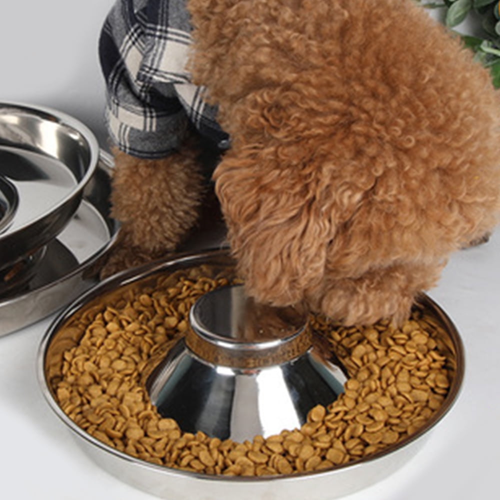 Paraugas Stainless Steel Dog Bowl  Hammered Puppy Litter Food Feeding Weaning for Puppy Food，Puppy Supplies，Stainless Dog Food Bowls， for Large Dogs, Pets Feeder Bowl and
