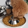 thumbnail image 3 of Cuenco para perros de acero inoxidable, arena para cachorros martillada, alimentación de alimentos para cachorros, suministros para cachorros, cuencos de comida para perros de acero inoxidable, para, 3 of 8