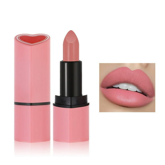 UHGEAX Tinta De Labios Labial Korean Makeup Lip Gloss Heart Melter High Shine Glossy Finish Playful Bubblegum Pink Moisturize Velvet Love Nude Pink Lipstick Lipstick Color Lipstick Popular Pick