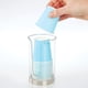thumbnail image 3 of Dispensador de vaso de papel desechable compacto pequeño de plástico, vaso de enjuague bucal, estante de almacenamiento de tocador de baño, tocador, vestidor, transparente, 3 of 5