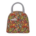 thumbnail image 1 of Easygdp Hippie Peace Love Bolsa de Almuerzo Insulada Grande, Forro de Aluminio, Diseño Espacioso, a Prueba de Fugas, Ideal para Trabajo, Picnics, Viajes y Actividades al Aire Libre, 1 of 6