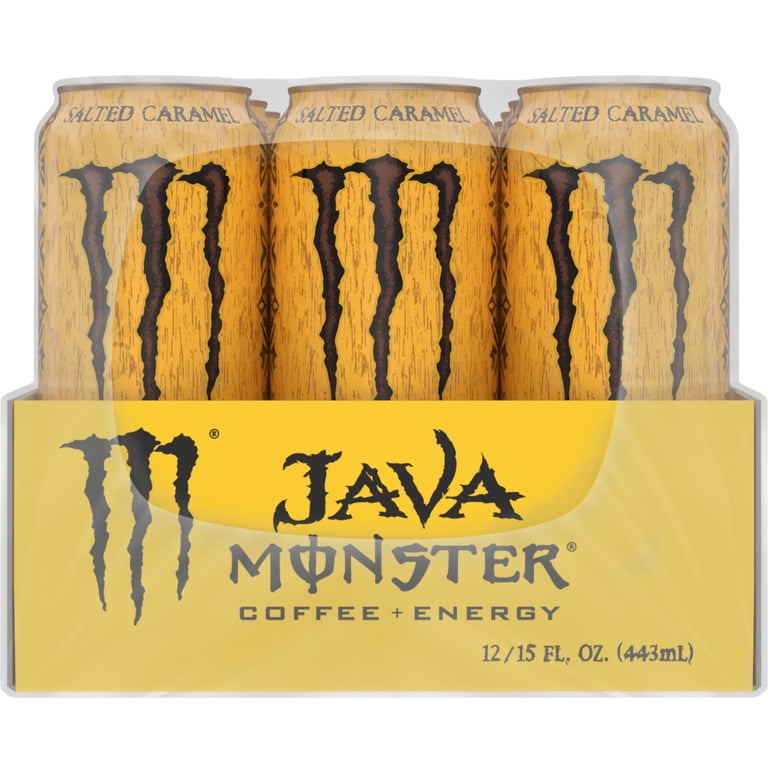 Java Monster Salted Caramel Energy Drink, 15 fl oz Cans, 12 Pack photo 3