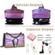 thumbnail image 5 of Bolso de mano DEEPMEOW de piel sintética con estampado de cocodrilo morado para mujer, 5 of 6