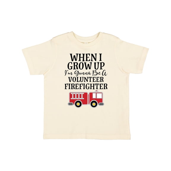 Inktastic Firefighter Volunteer Fireman Boys Toddler T-Shirt