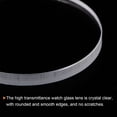thumbnail image 5 of Uxcell 2pcs 36.5mmx3mm High Transmittance Watch Crystal Lens Glass Round Flat Mineral, 5 of 6