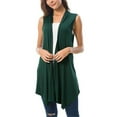 thumbnail image 6 of Tiweut Women's Sleeveless Cardigan Summer Open Front Vest Lightweight Cool Coat,A, 6 of 8