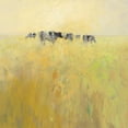 thumbnail image 2 of Groenhart, Jan 12x12 White Modern Wood Framed Museum Art Print Titled - Cows in Spring, 2 of 4