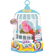Moose Toys Little Live Pets Pink Bird with Cage