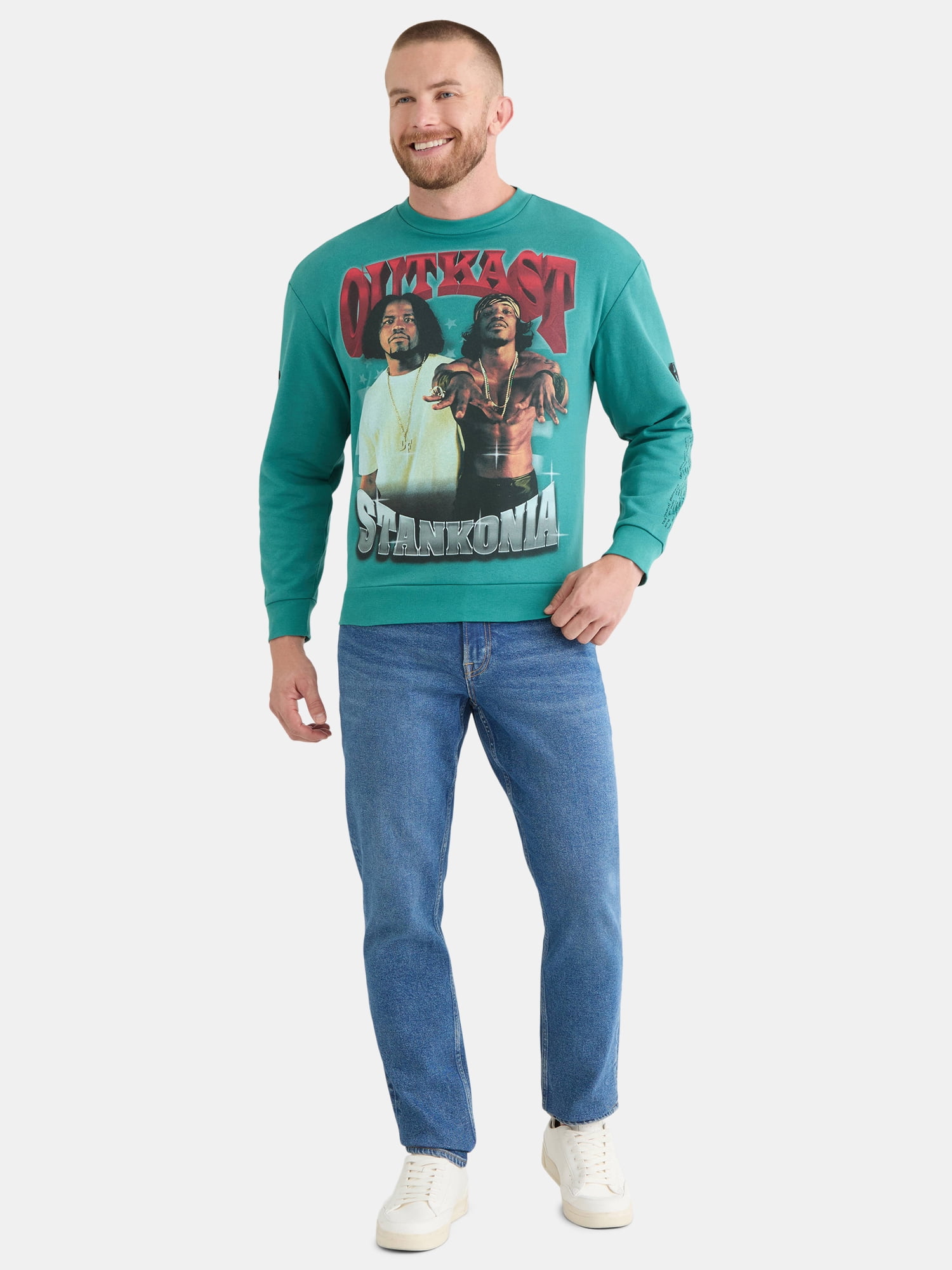 OutKast Men's and Big Men’s Graphic Fleece Sweatshirt with Long Sleeves, Sizes XS-3XL